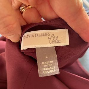 Olivia Palermo size L 100% silk top